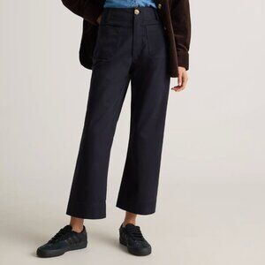 Quince High-Rise Cropped Chino Pants – Size 4